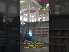 PLC制御 メタルリサイクル バレーラーマシン 自動 800 トン パワー 700 * 700mm
